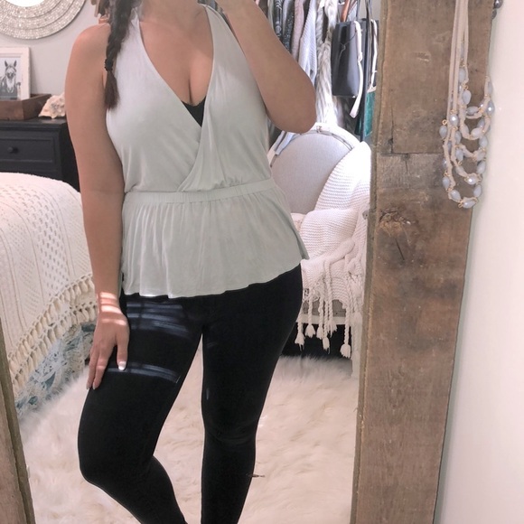 We the Free size medium light blue sexy boho top - Picture 2 of 8